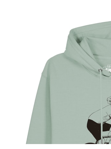 wat? Apparel Sweatshirt Fahrrad und Pizza in Aloe