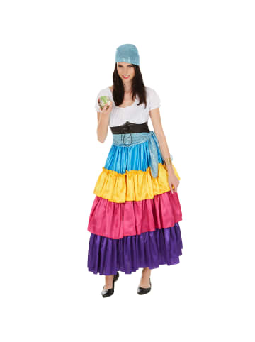 tectake Bequemes, wundervolles, langes Kleid, bunt
