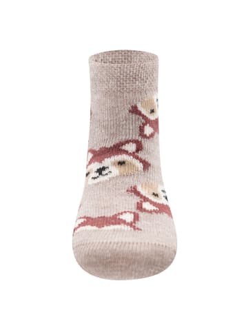 ewers 2er-Set Socken 2er Pack Waschbär in beige meliert
