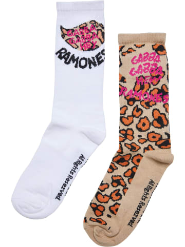 Merchcode Merchcode Socken in leo aop/offwhite
