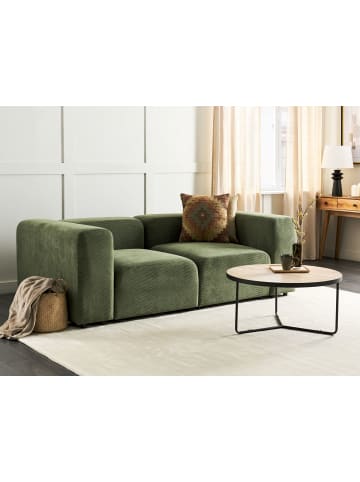 Beliani 2-Sitzer Sofa FALSTERBO in Grün - (W) 204 x (H) 70 x (L) 105 cm