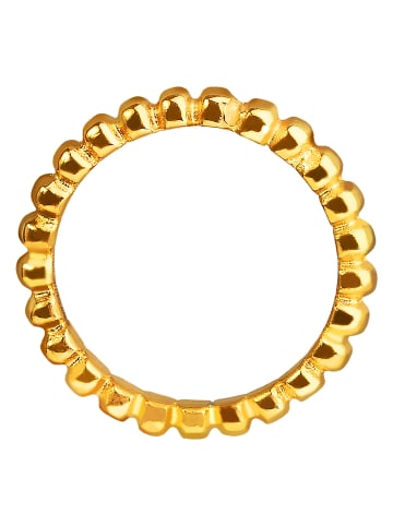 Adeliás Damen Ring aus Edelstahl in gold