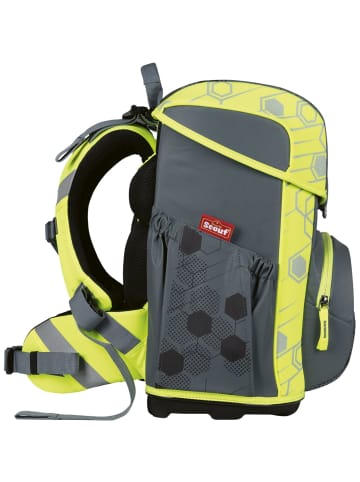Scout Neo Superflash Extreme Schulranzen-Set 4-tlg. Soccer Star in grau