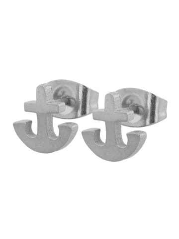 Adeliás Unisex Ohrringe – Ohrstecker aus Edelstahl in silber