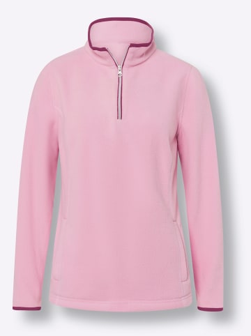 Sieh an! Fleeceshirt in rosé