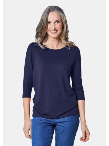 GOLDNER Shirt Kombifreundliches Shirt mit ¾ Arm in marine