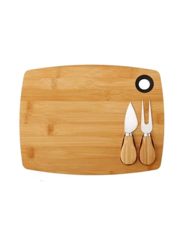Cheffinger 3-teiliges Bambus-Käsebrett-Set – Perfekt zum Servieren & Genießen in Holz