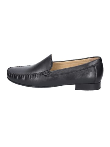 Sioux Mokassin Slipper in schwarz