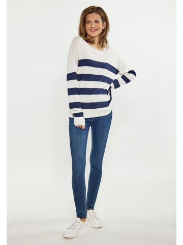 usha BLUE LABEL Damen Pullover in Weiss Marine