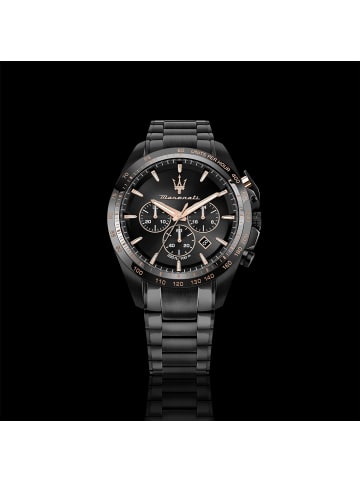 Maserati Herrenuhr Traguardo Chronograph Schwarz