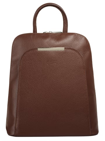 Cluty Rucksack echt Leder in braun