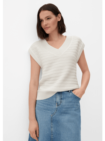 s.Oliver Strickpullover kurzarm in Creme