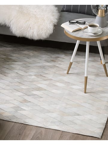 Beliani Patchwork MALDAN in Beige/Weiß/Schwarz - (W) 160 x (H) 0.6 x (L) 230 cm