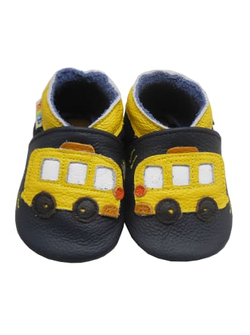 Yalion Baby Krabbelschuhe aus Leder, weiche Lauflernschuhe mit rutschfester Sohle