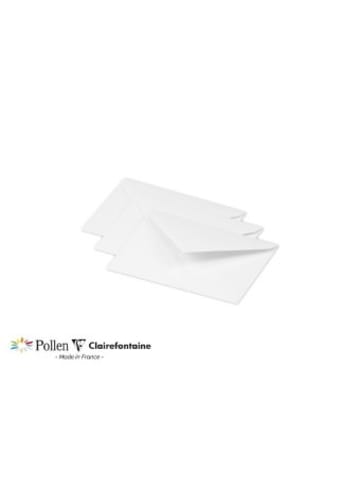 ExaClair Papeterie/PBS - Umschlag Pollen Mini 75 x 100 mm 120g 20 Stück, Weiss