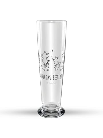 Mr. & Mrs. Panda Weizenglas Big Einheit mit Spruch in Transparent