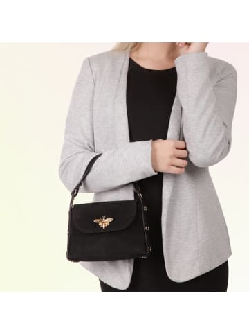 Toscanto Leder Umhängetasche Toscanto Tasche schwarz ca. 19cm