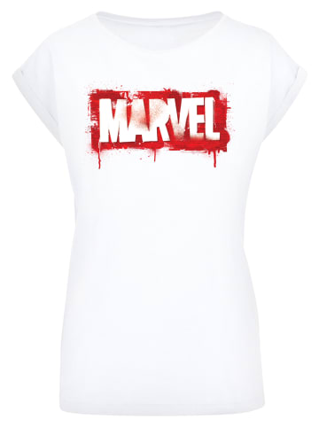 F4NT4STIC T-Shirt Marvel Logo in weiß