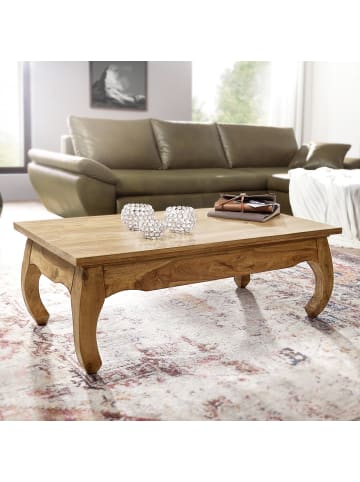 KADIMA DESIGN Couchtisch Massiv-Holz 110 cm breit Wohnzimmer-Tisch Design in Akazie