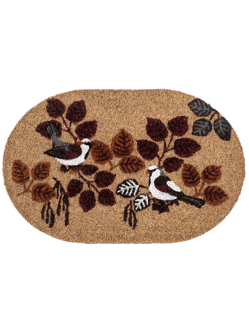 Beliani Fußmatte TOOLIK in Naturfarben - (W) 40 x (L) 60 cm