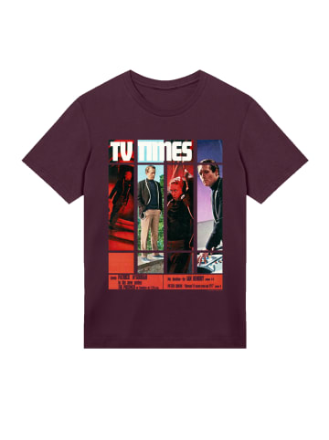 F4NT4STIC T-Shirt TV Times Patrick McGoohan The Prisoner 1967 Cover in maroon