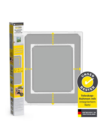 EASYmaxx EASYmaxx Insect Protect Teleskop-Insektenschutzgitter mit Netz - weiß