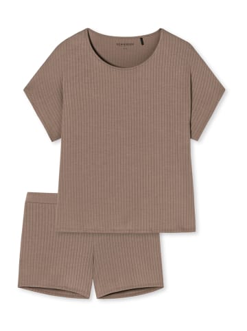 Schiesser Pyjama selected premium in Braun