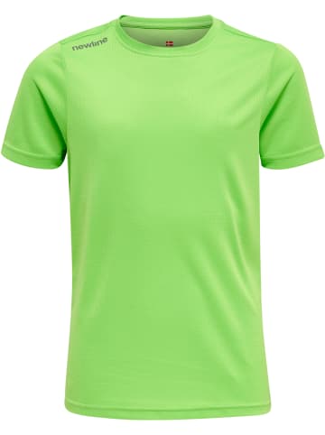 Newline Newline T-Shirt S/S Kids Core Laufen Kinder in GREEN FLASH