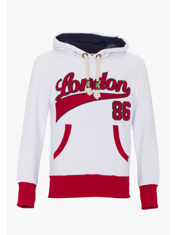 PLUS EIGHTEEN Herren Kapuzenpullover in Weiss