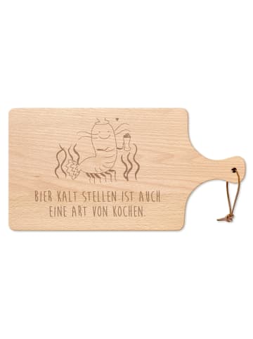 Mr. & Mrs. Panda servierbrett holz Hummer Weizen mit Spruch in Transparent