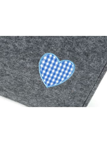 kobolo Einkaufstasche BLUEHEARTBAG in Grau