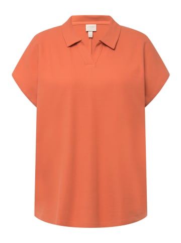 Ulla Popken Poloshirt in koralle