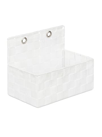 relaxdays 2 x Aufbewahrungskorb in Weiß - (B)25x (H)20 x (T)15 cm