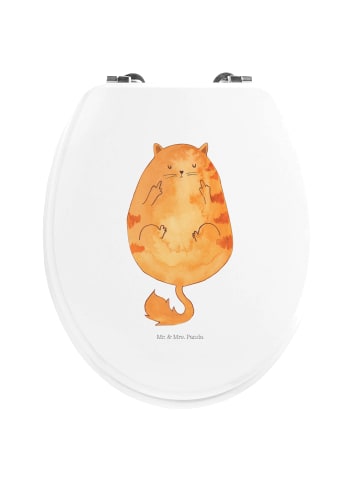 Mr. & Mrs. Panda Klobrille Katze Frühaufsteher ohne Spruch in Weiß