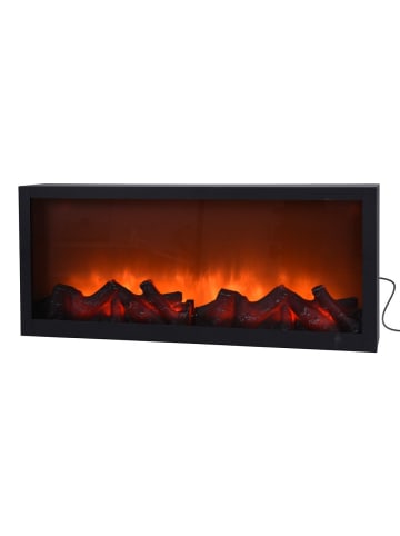 Home&Styling Collection Elektrischer Kamin LED Weihnachtsdeko in Schwarz, (B) 11 x (H) 25 x (L) 57 cm