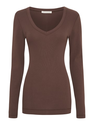 Seamless Basic Top Retro V-neck in Java