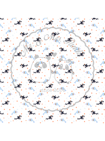 Mr. & Mrs. Panda Tablett Orca Zylinder ohne Spruch in Weiß