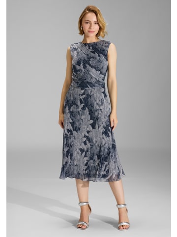 SWING Abendkleid in marine silber - 0001