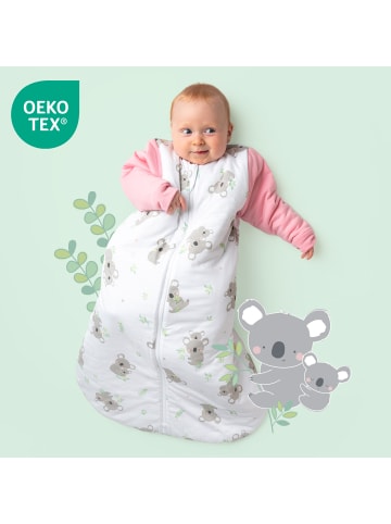 Schlummersack Babyschlafsack, 3.5 TOG in Rosa-Weiß