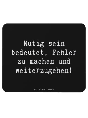 Mr. & Mrs. Panda Mousepad Spruch Fehler machen Lernen mit Spruch in Schwarz