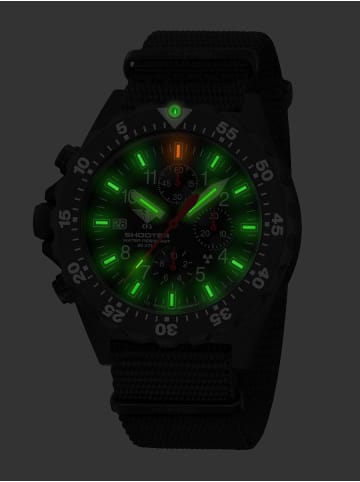 KHS Herrenuhr Shooter MKII Chronograph Schwarz