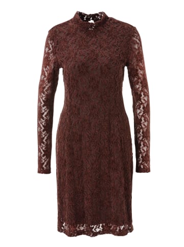 Aniston SELECTED Spitzenkleid in rotbraun
