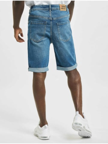 DENIM PROJECT DENIM PROJECT Cargo Shorts in medium blue