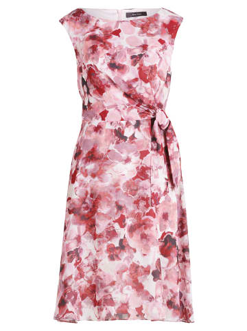 Vera Mont Cocktailkleid mit Bindegürtel in Dark Red/Red