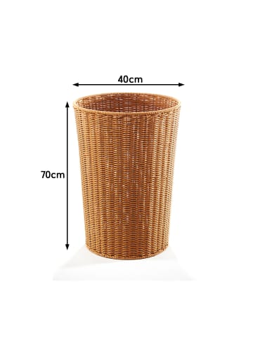 kobolo Wäschekorb POLYBROWN in Braun