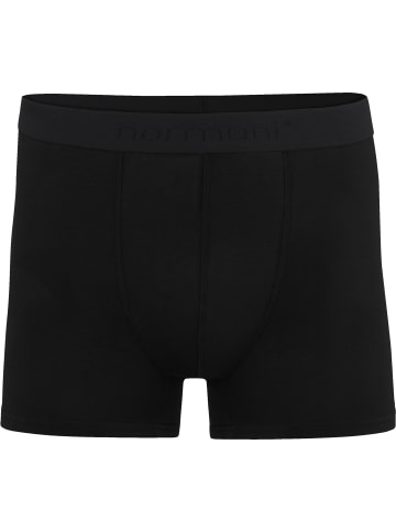 normani 12 Herren Bambus-Boxershorts in Anthrazit/Schwarz