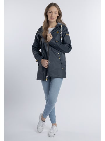 Schmuddelwedda Regenjacke in Marine Marine Melange