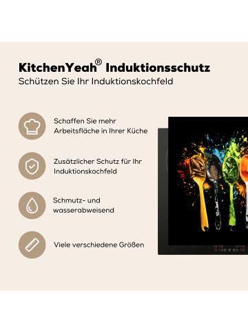 KitchenYeah Herdabdeckplatte Löffel Kräuter