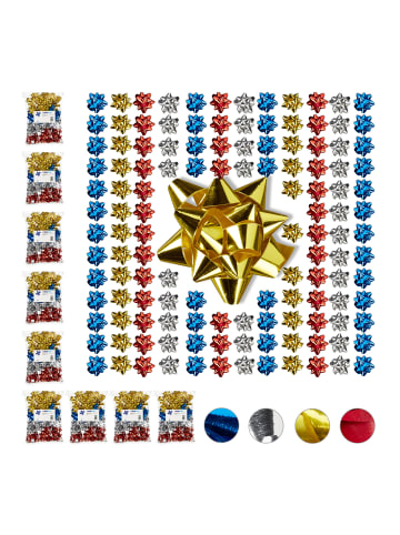 relaxdays 1000x Geschenkschleifen in Bunt