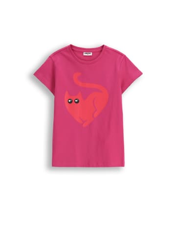 MOKIDA T-shirt aus Baumwolle mit kurzem Ärmel in rosa